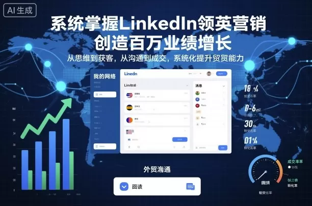 系统掌握LinkedIn领英营销，创造百万业绩增长，从思维到获客，从沟通到成交，系统化提升外贸能力-淘客掘金网